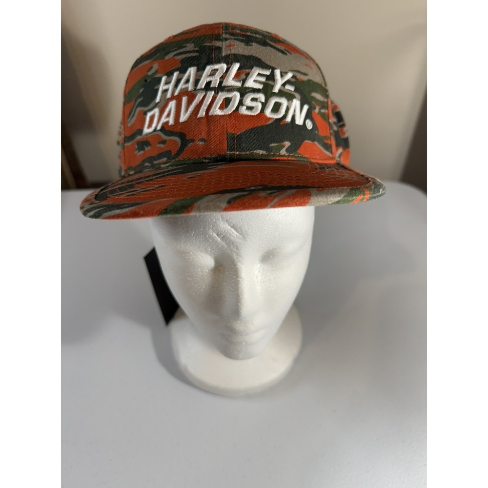 Harley Davidson Camo Adjustable Snapback Cap Mens  97601-24VM